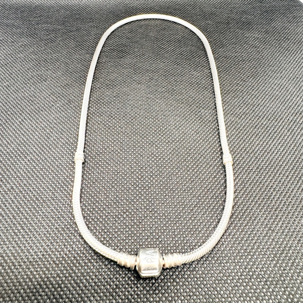Pandora Jewelry - Snake Chain Charm Necklace for Women in Sterling Silver